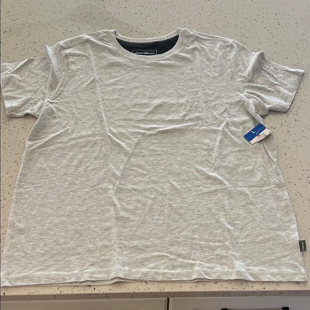 Eddie Bauer Heather Gray Men's Short Sleeve Tee